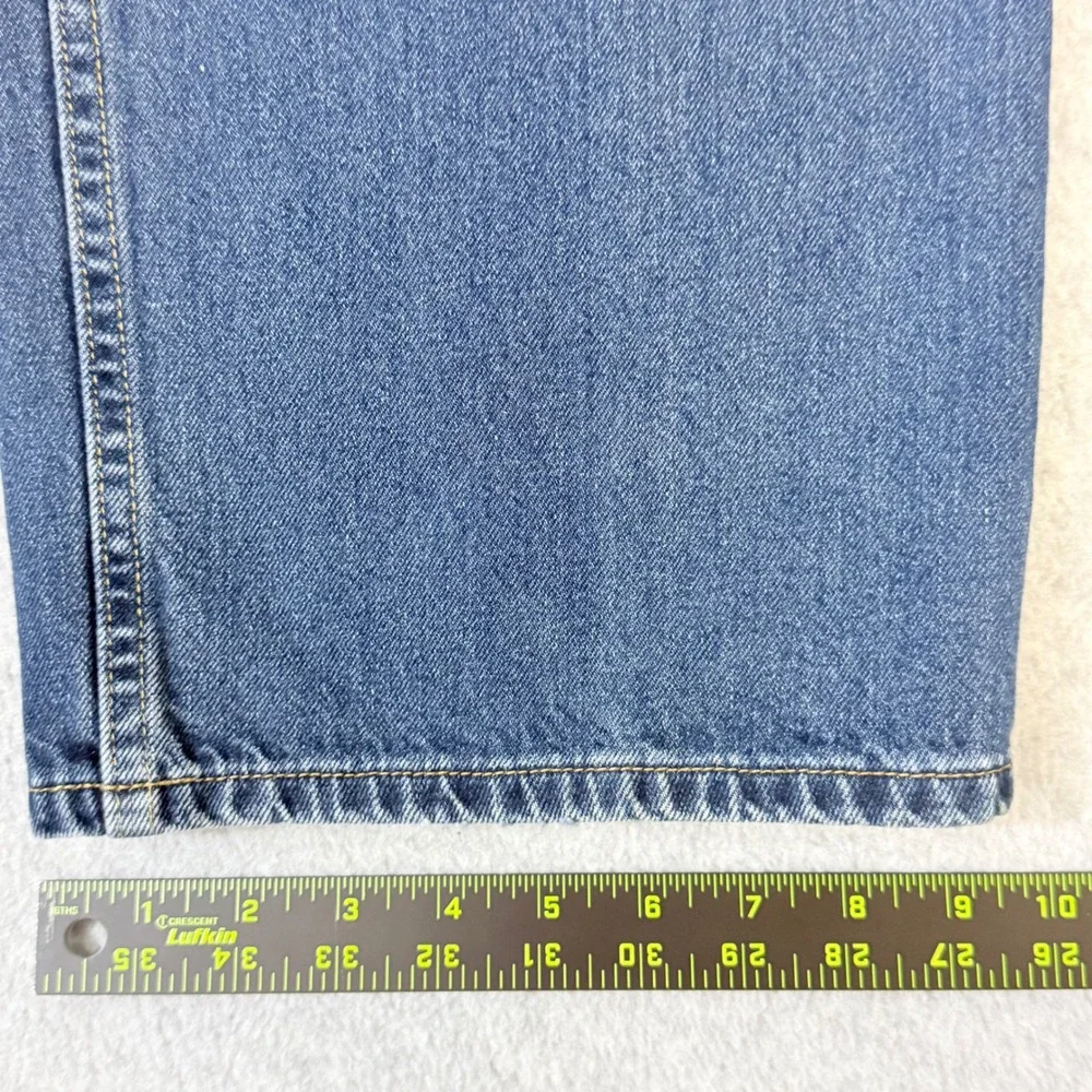 LL Bean Mens 42x34 Straight Leg Jeans Medium Wash Denim 100% Cotton OAAJ4